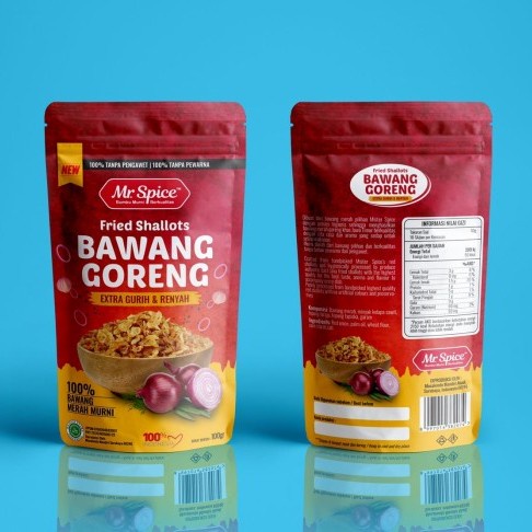 

Mr.Spice Bawang Merah Goreng PREMIUM 100gr//Bawang Merah 200gr/bawang putih 100gr/bawang putih 200gr