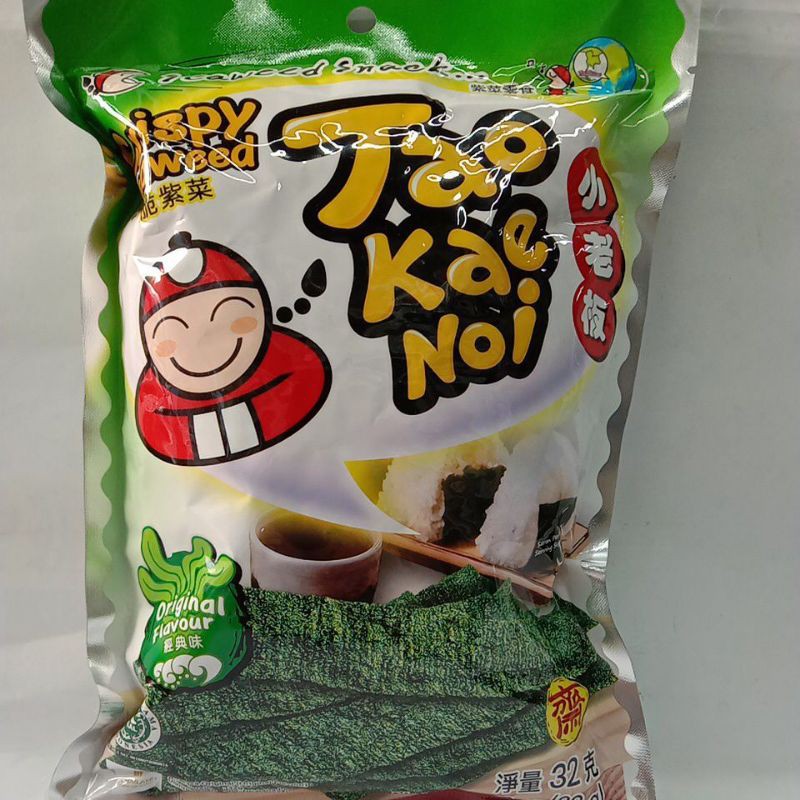 

TAO KAE NOI CRISPY SEAWEED ORIGINAL FLAVOUR 32gr