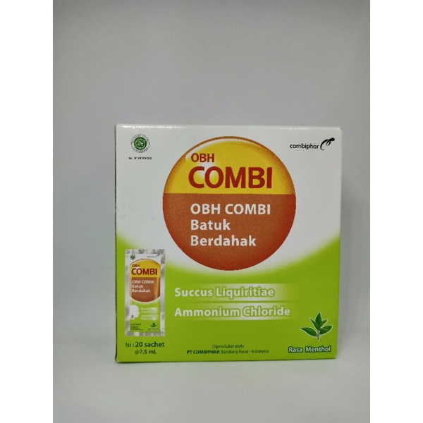 OBH COMBI BATUK BERDAHAK MENTHOL SIRUP SACHET 7,5 ML - ED 12/2023