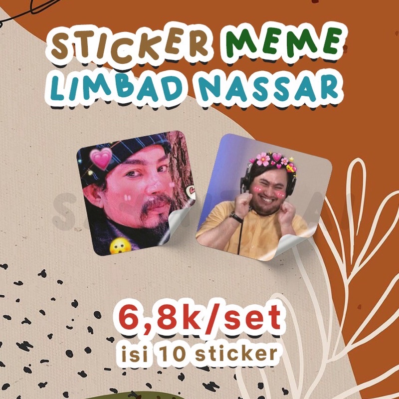 

[10pcs] Sticker Meme Lucu Limbad Oppa Nassar Kiyowo Bujo