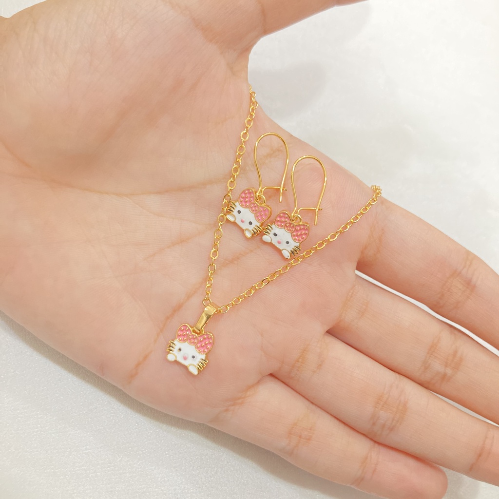 Set Kalung Anak Cat LApis Emas Aksesories Perhiasan SPA-011