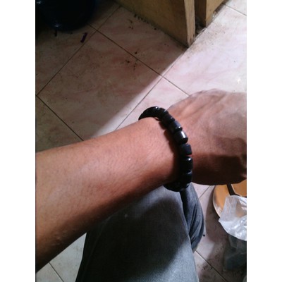 Gelang Tasbih Giok Black Jade Aceh Terapi