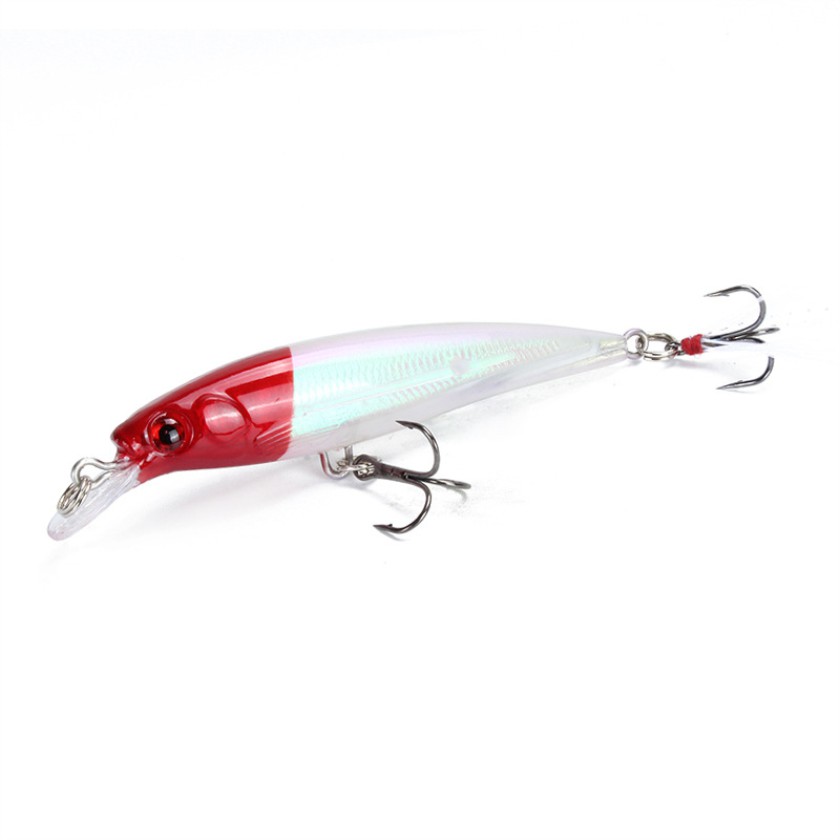 1Pcs Minnow Umpan Pancing Fishing Lure Hard Bait Bentuk Ikan Imitasi Panjang 9cm Berat 7.2g 10 Warna