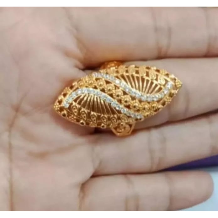 CINCIN DUBAI PERMATA LAPIS EMAS 24K ANTI KARAT