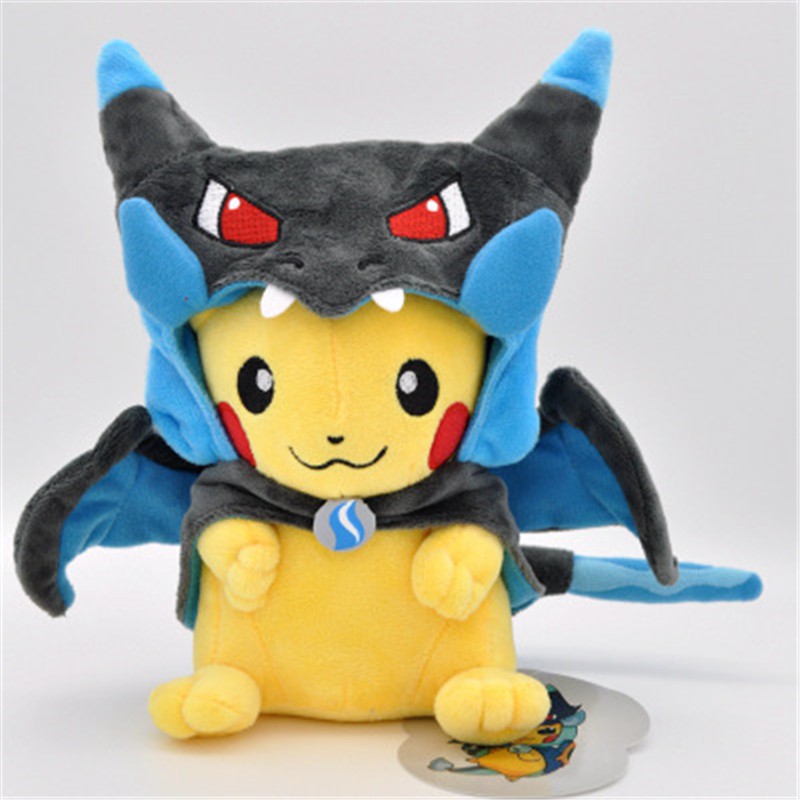 Mainan Boneka Plush Anime Pokemon Pikachu Charizard Hat Charizard Ukuran 22cm Untuk Hadiah Ulang Tahun Anak