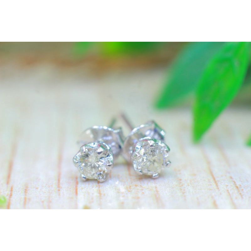 ANTING TUSUK MURAH TERLARIS EMAS PUTIH 75% BERLIAN ASLI