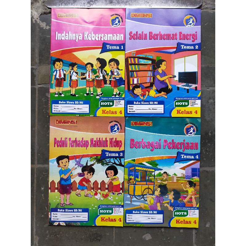 1 Paket LKS Tematik Dimensi Kelas 4 Tema 1,2,3,4 dan 5 Semester 1 Kurikulum 2013