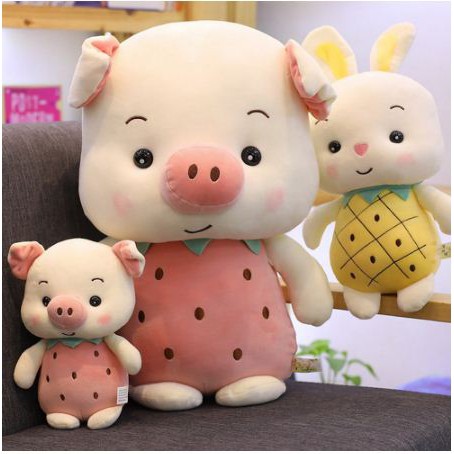 BONEKA BABI JUMBO BABI LUCU BONEKA PIG STRAWBERRY PIGGY CUTE SOFT