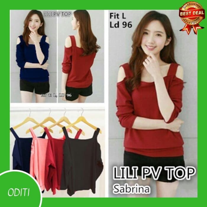 Blouse Wanita Lili 913 - Atasan Wanita Blouse Lili 913 - Hitam