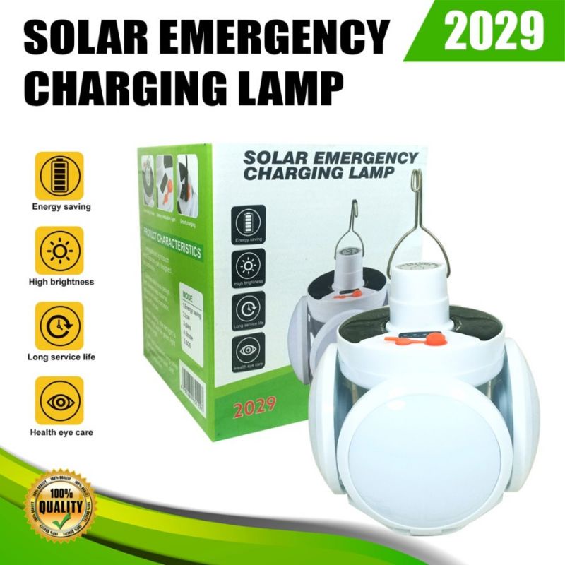 Lampu Solar Emergency LED Lipat Dragon 5 Sisi Gantung Rechargeable Charging Lamp SL-2029