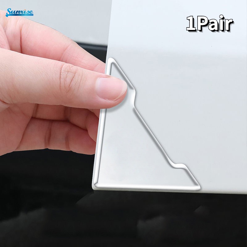 2pcs / Set Bumper Pelindung Sudut Pintu Mobil Bahan Silikon Anti Tabrakan