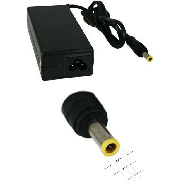 ADAPTOR - CHARGER LAPTOP SAMSUNG 19V - 3.16A (PIN CENTRAL) ORIGINAL 100%