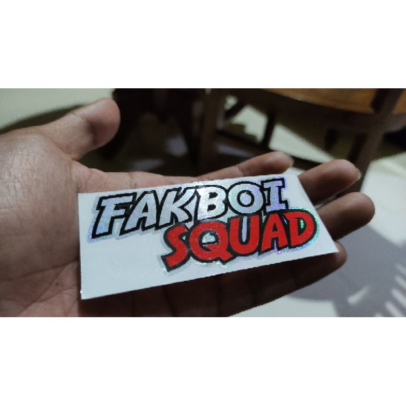 

stiker fakboi squad