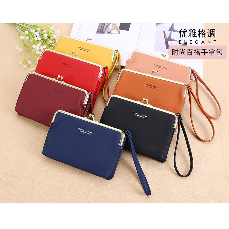 KhatinStore Tas Dompet Clutch Wanita Terbaru Import FOREVER YOUNG 2 IN 1 / ORI / MURAH - 348 COD