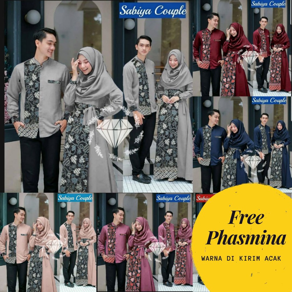 ♧COUPLE SABIYA / BAJU COUPLE PASANGAN / BATIK COUPLE PASANGAN / KEBAYA COUPLE PASANGAN