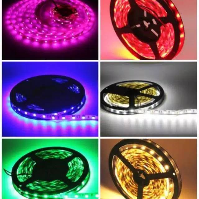 Lampu Led Strip SMD 3528 IP44 DC12V 5 Meter