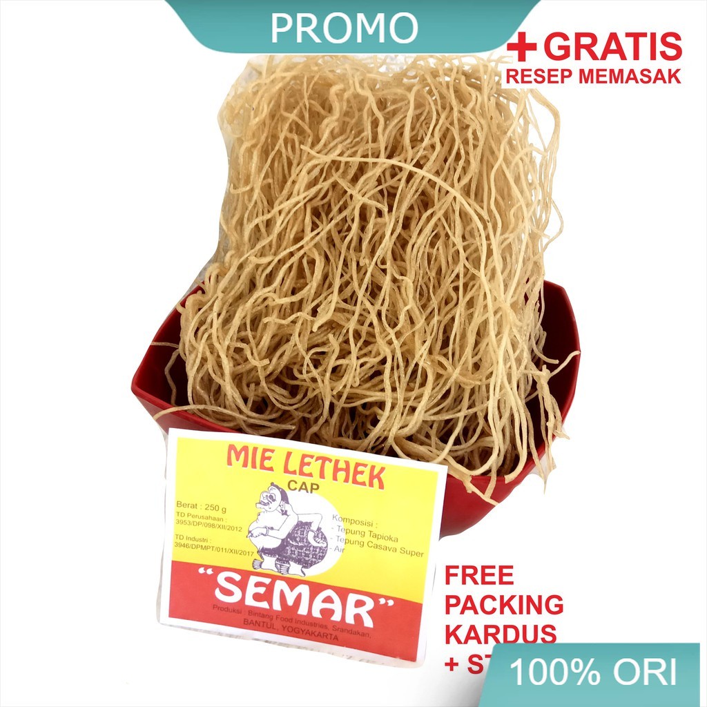 Jual Original Mie Lethek Bendo Kg Cap Semar Bakmi Jawa Khas Jogja Mi Letek Organik Asli