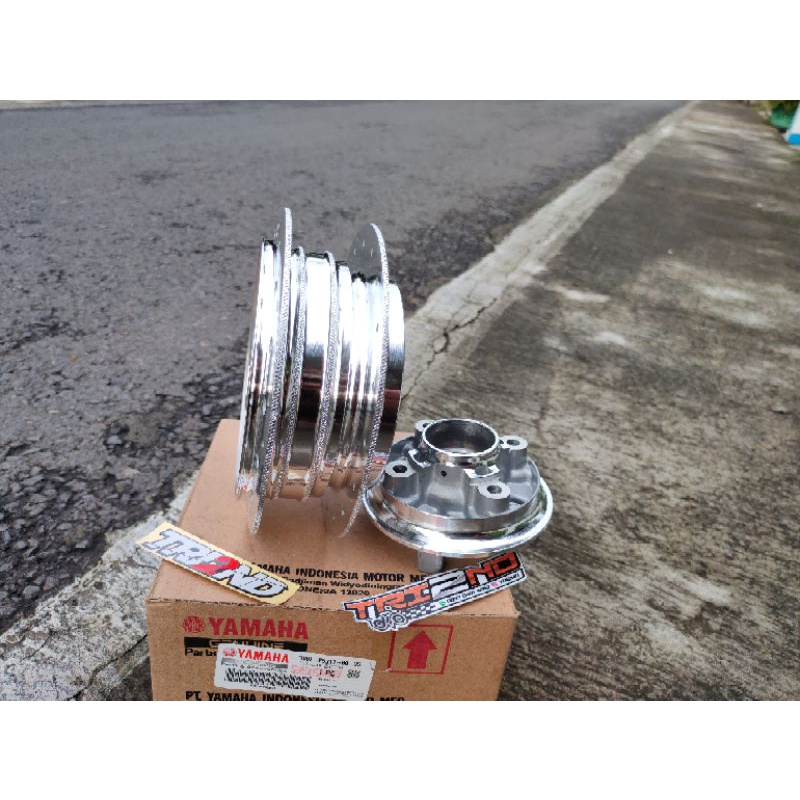 Tromol RX king ORI baru sudah bubut cnc curtel gilap set knap-Tromol bubut gilap