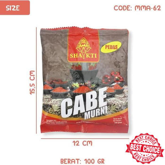 

NEW CABE MURNI SHAKTI PEDAS TABUR BUBUK CABAI BUBUK (MMA-62) MUMER