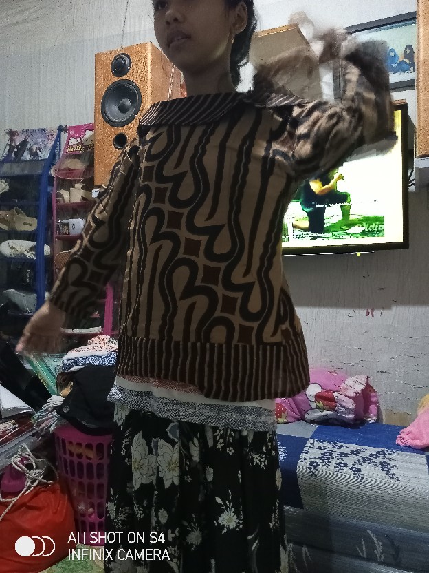 Blouse Batik Atasan Batik Wanita Batik Modern S-m-l-xl-xxl-3l-4l-5l Atasan Big Size Br01