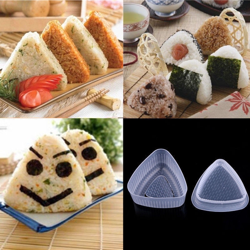 Cetakan Sushi / Onigiri / Onigiri Bentuk Segitiga Lucu DIY