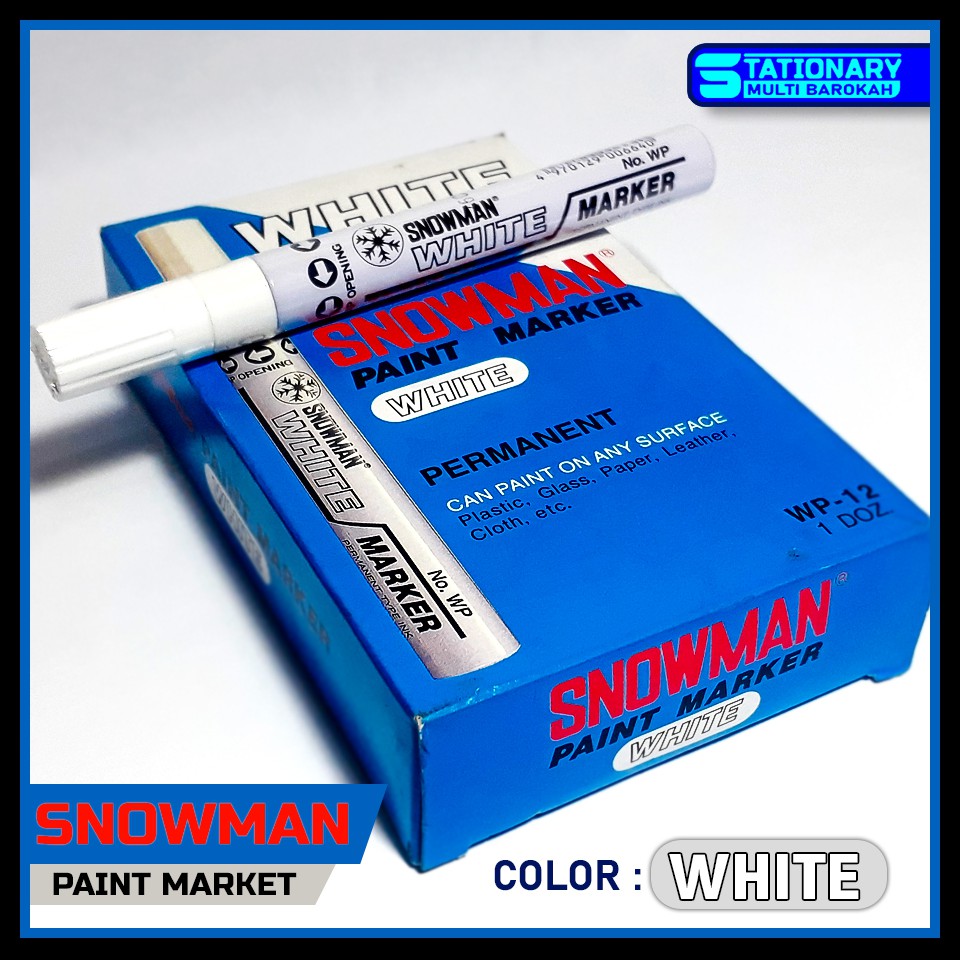 

Spidol Permanent Snowman G-12 Marker