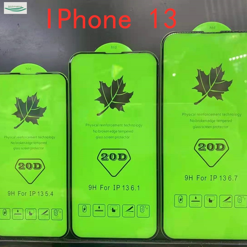 IPhone 13 20D Full Cover Tempered Glass Film for X XR XS 12 11 PRO MAX 6 7 8 Plus Screen Protector