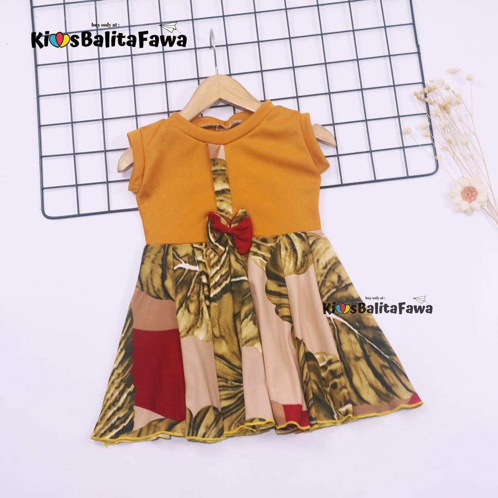 Dress Lala Bayi Uk 3-18 bulan / Baby Anak Perempuan Murah Dres Batik Yukensi Baju Adem  Motif