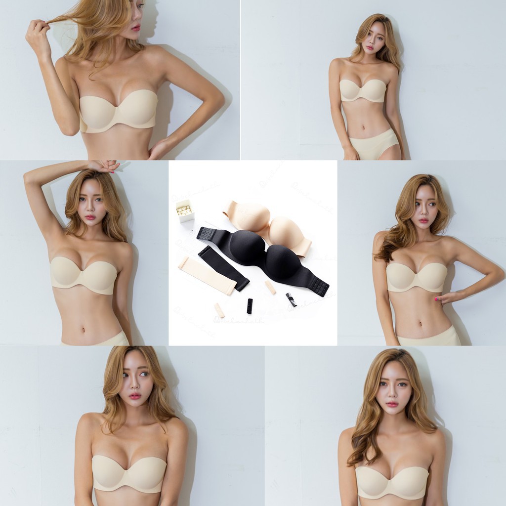Arbelacloth - Classic Strapless super push up bra / invisible bra tanpa tali