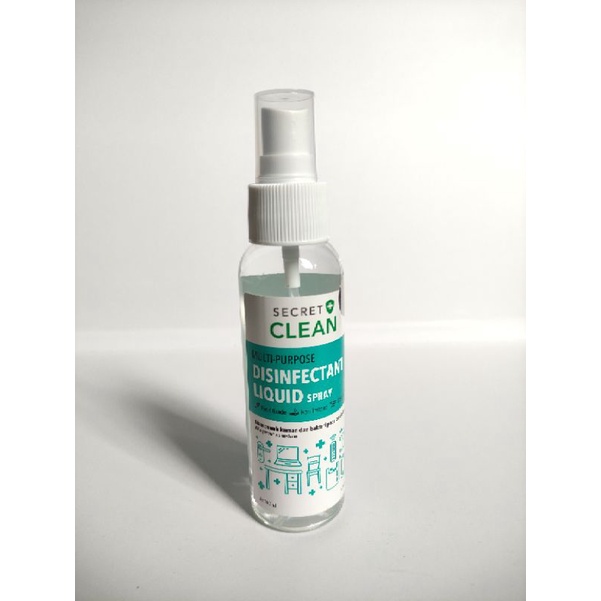 Secret Clean Spray Disinfectant Liquid  Food Grade  100ml