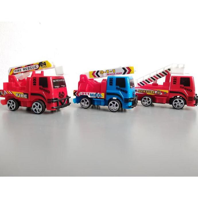 Fire Truck Mobil Pemadam Kebakaran Set Mainan Anak [3 pcs] - 358