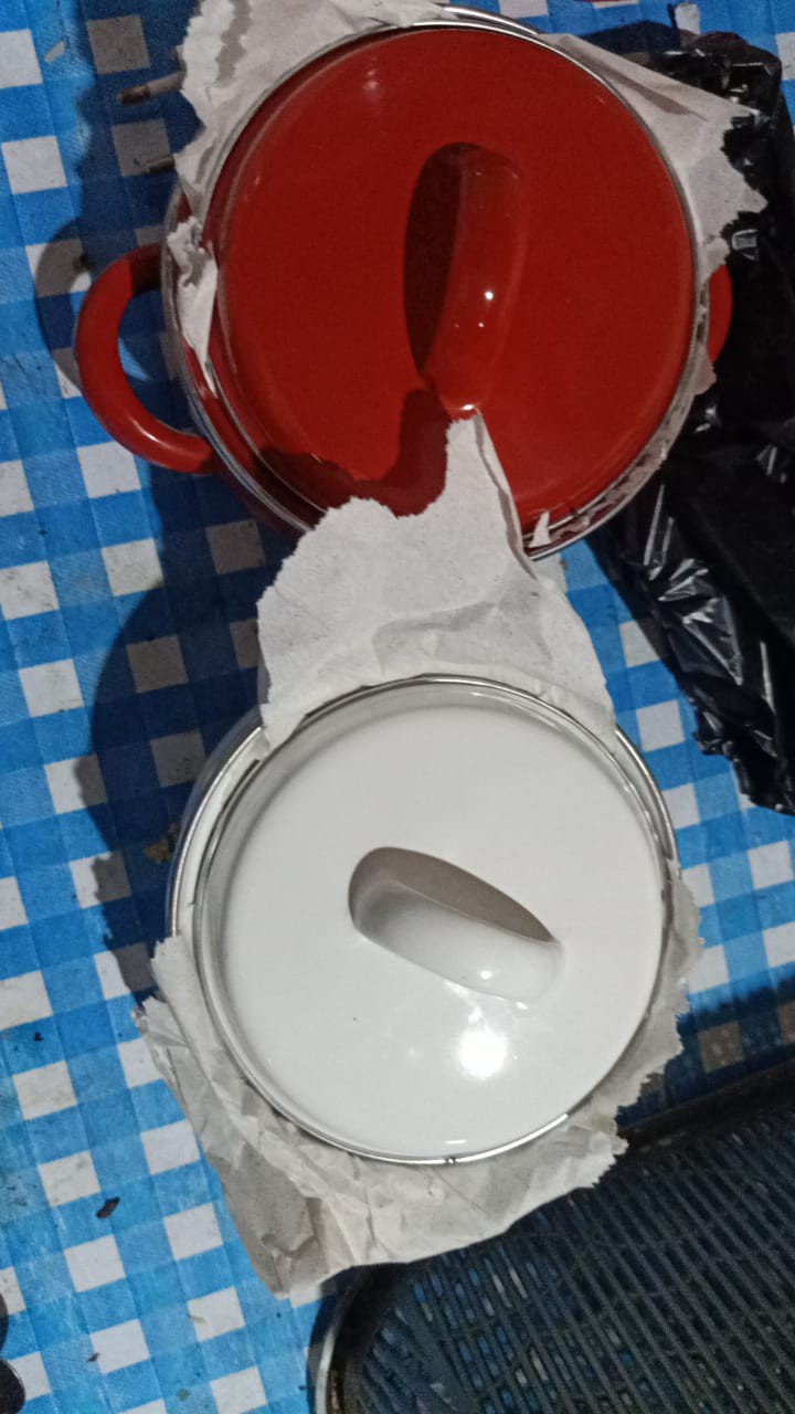 Panci Enamel Kecil Minipot 12cm Ayam Jago