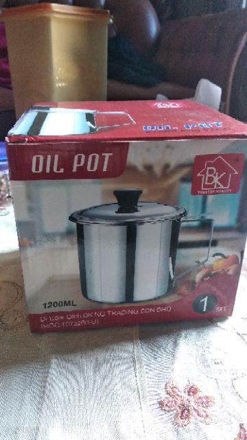 Oil Pot 12cm Saringan Minyak