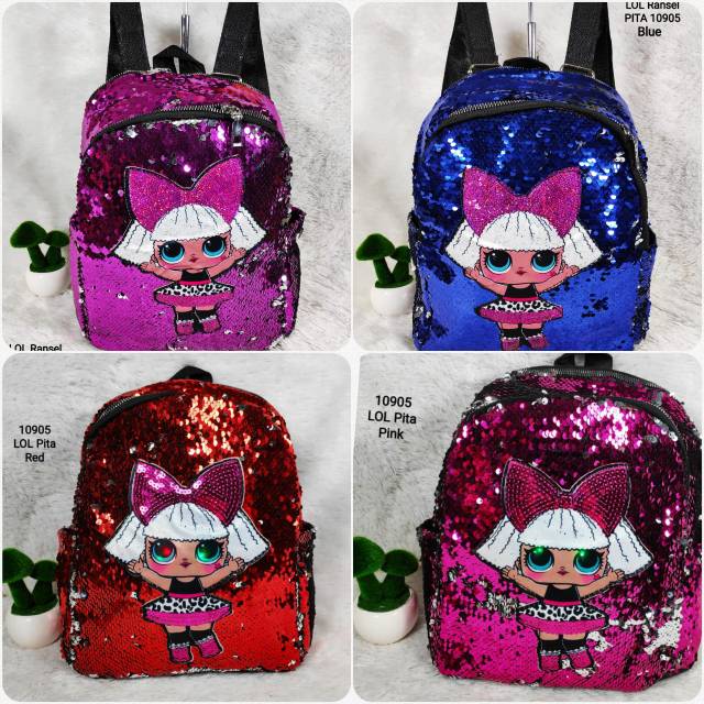 RANSEL ANAK LED SISIK BLINK LOL 10905 JO Tas Impor Batam