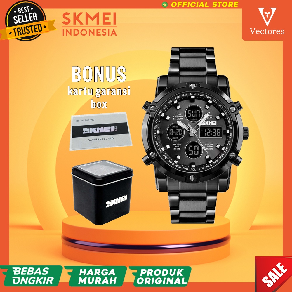 ORIGINAL Jam Tangan Pria Analog Cowok Laki Casual Premium Sport