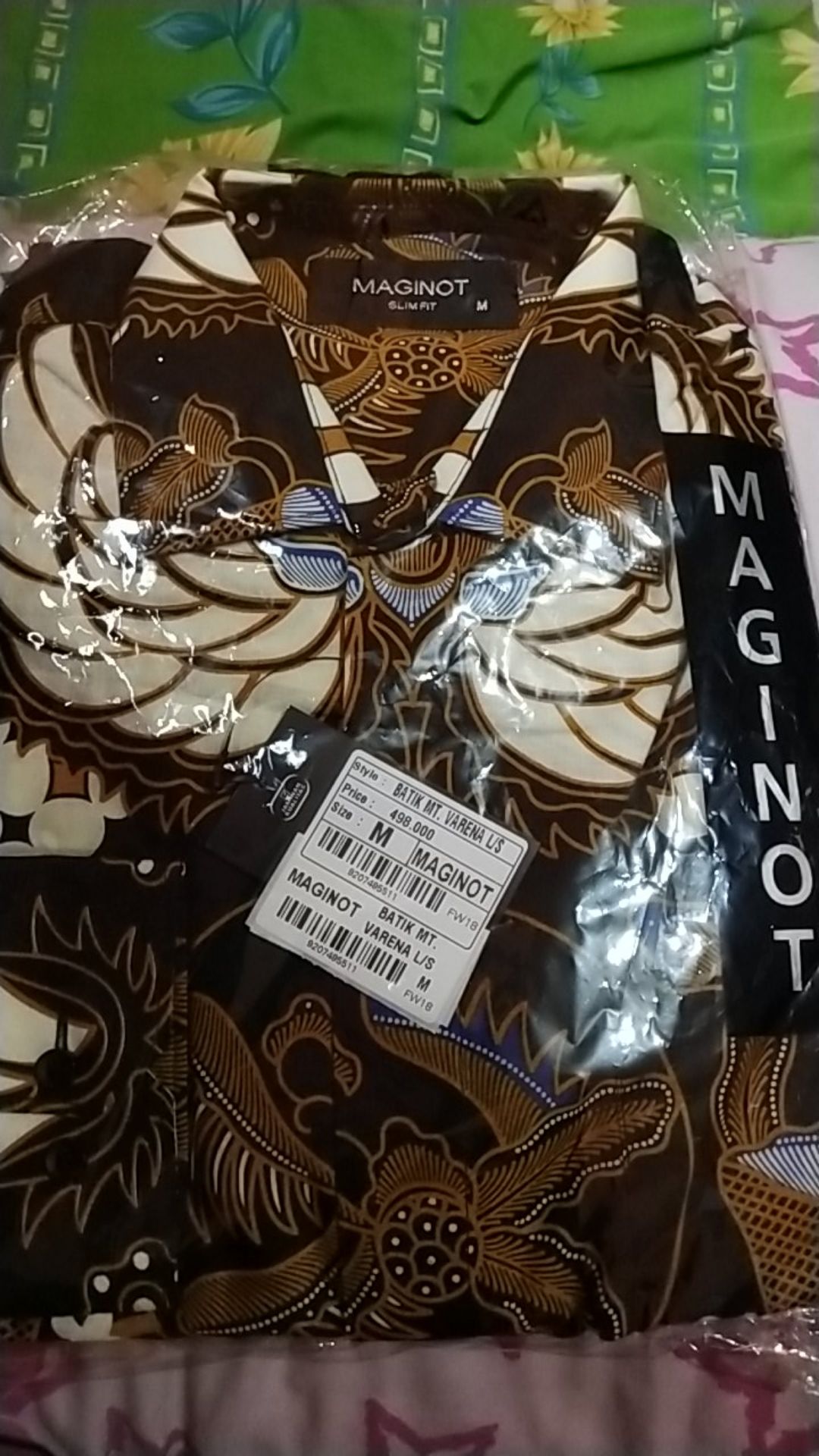 Maginot Kemeja Batik Pria Varena-ls Lengan Panjang
