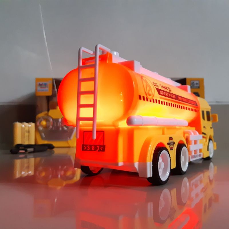 Rc Mobil Truk Tanki LED - Mainan Truck Tangki Remote Control Anak