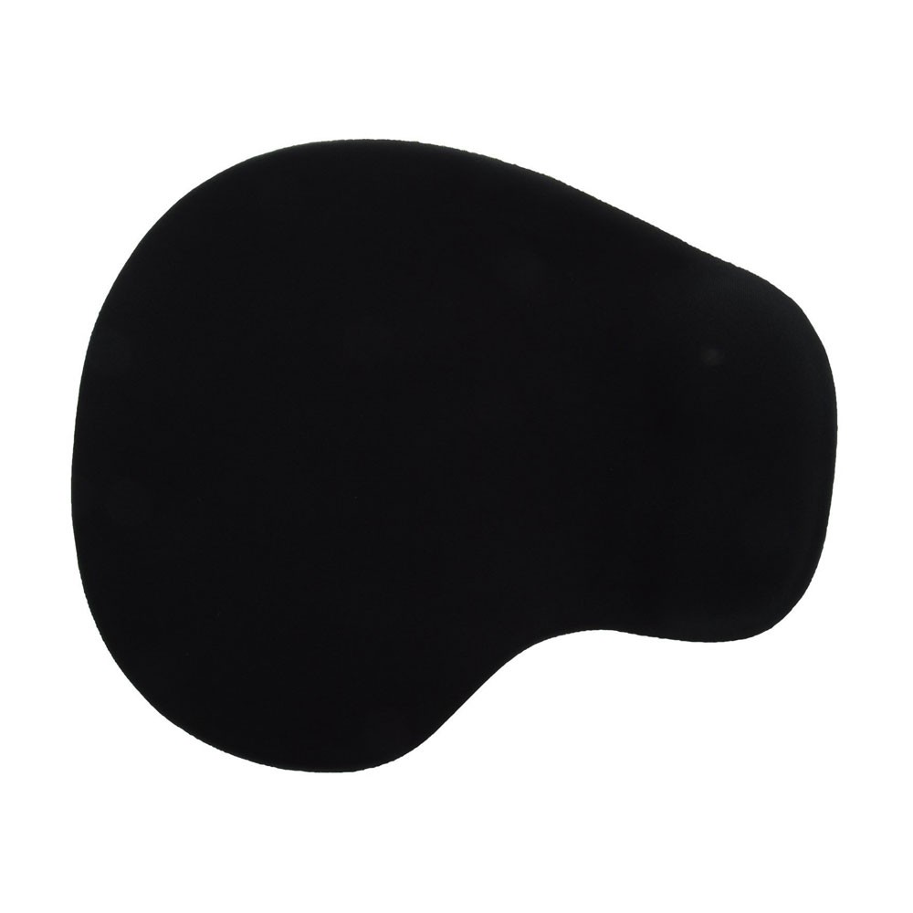 Mouse Pad + Bantalan Gel - Black