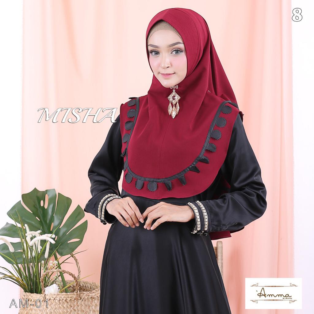 Jilbab Khimar Misha Ori Amma BY ATHIRTEXTILE