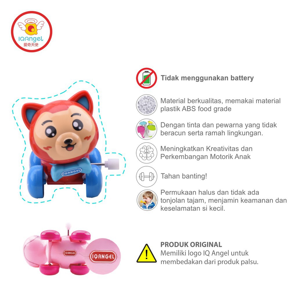 IQ Angel Mainan Bayi Edukatif / Tanpa Baterai / Mainan Motorik seri Animal