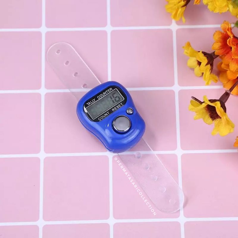 Tasbih Alat Hitung Digital Tally Counter Mini Tasbeh Model Cincin Jari