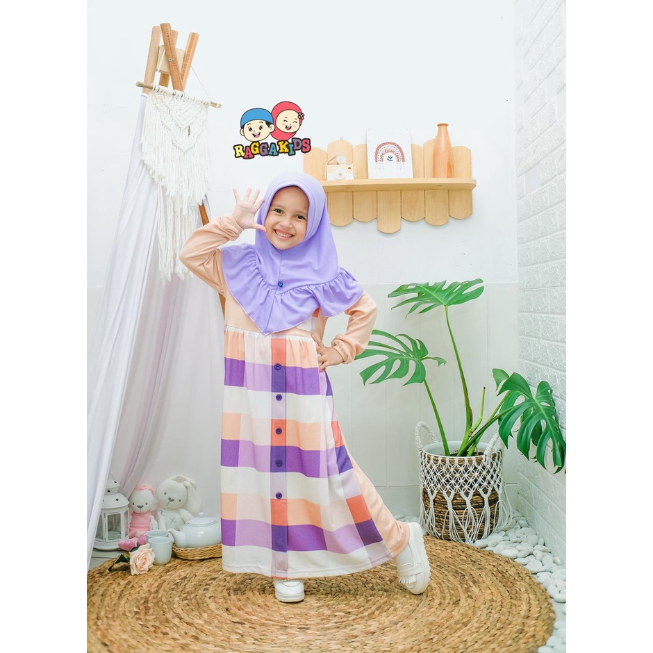 GAMIS ANAK PEREMPUAN REMAJA TANGGUNG PEREMPUAN  COUPLE TERBARU CASUAL SYAR'I BRANDED PREMIUM RAGGAKIDS RG 42