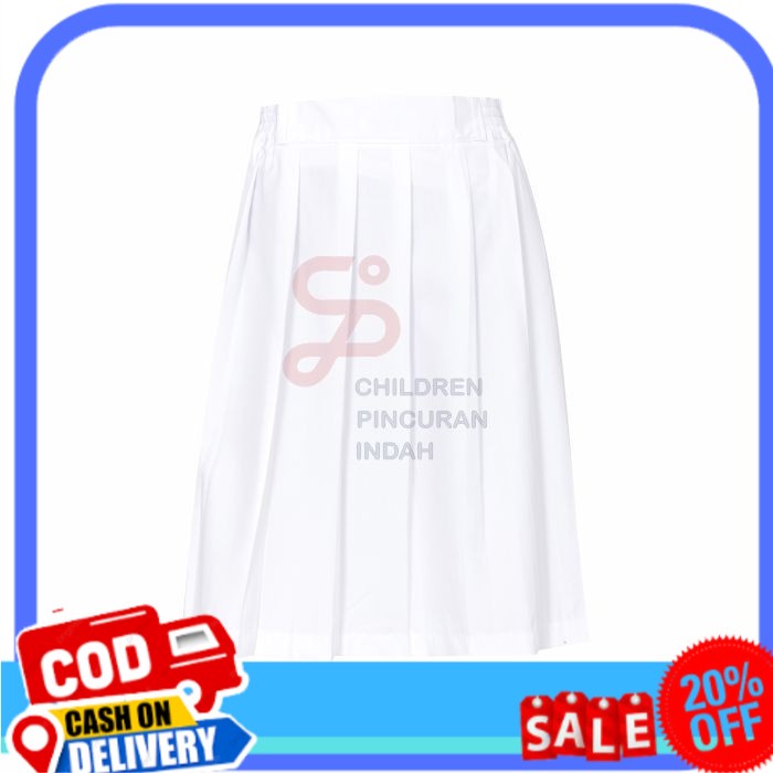 [ A.AstoreFashion ] Rok SD putih Pendek Karet Bahan FAMATEX size 6 - 15 - size 6