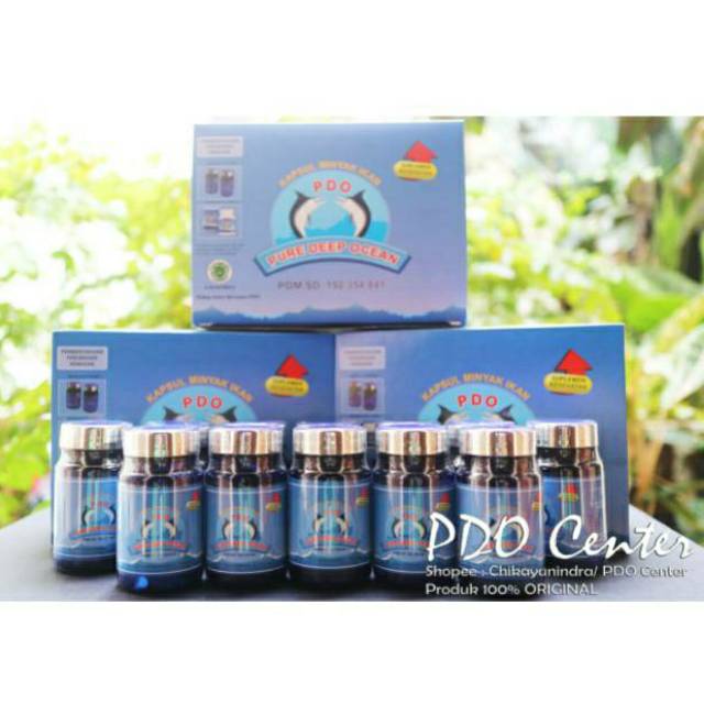 PDO (Pure Deep Ocean) 1 Lusin FREE Hadiah / Minyak Ikan PDO Lusinan=12 botol