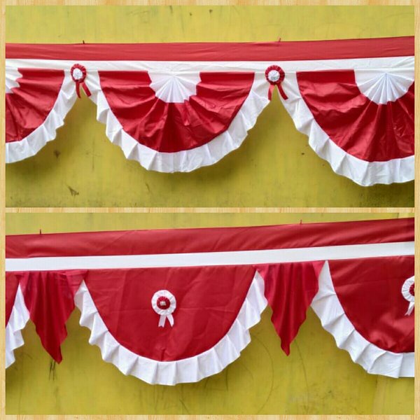 RPM Bendera merah putih background 5 gelombang