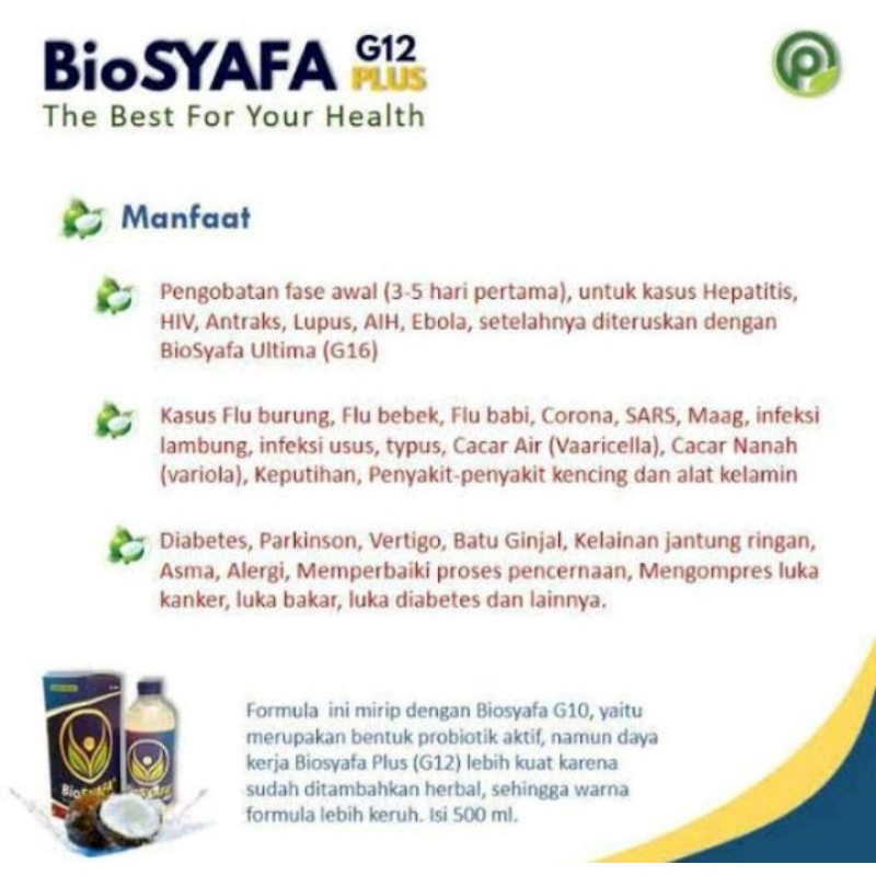 Biosyafa G12 Zedoria