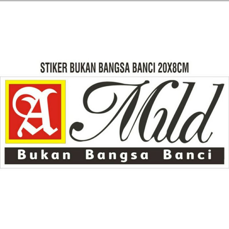 

STIKER BUKAN BANGSA BANCI 20x8CM