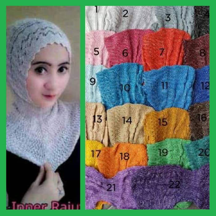 Ciput Antem Glitter Top Seller Promo Rajut Inner Hijab Gliter / Daleman Hijab Rajut Glitter Antem