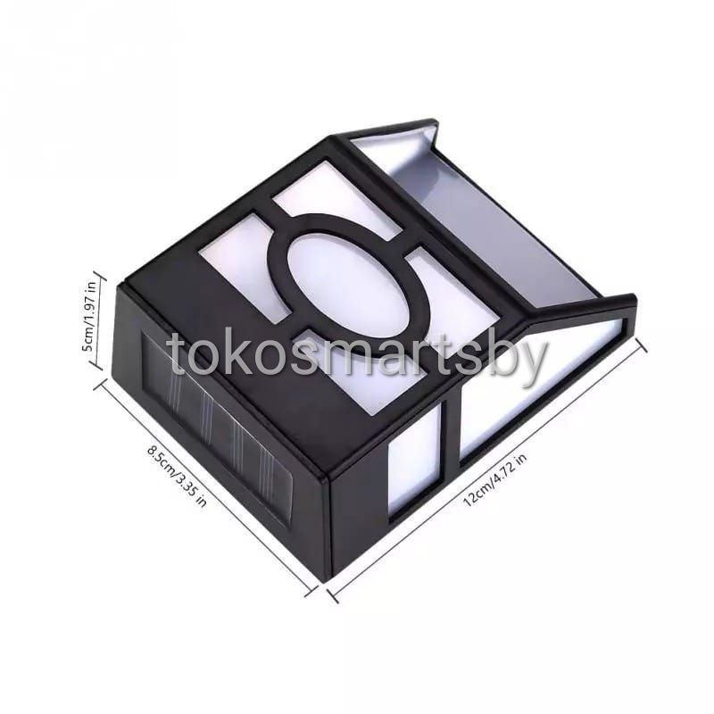 Lampu Solar Dinding Waterproof 1 LED / Lampu Solar Lampu Taman Surya 1 LED