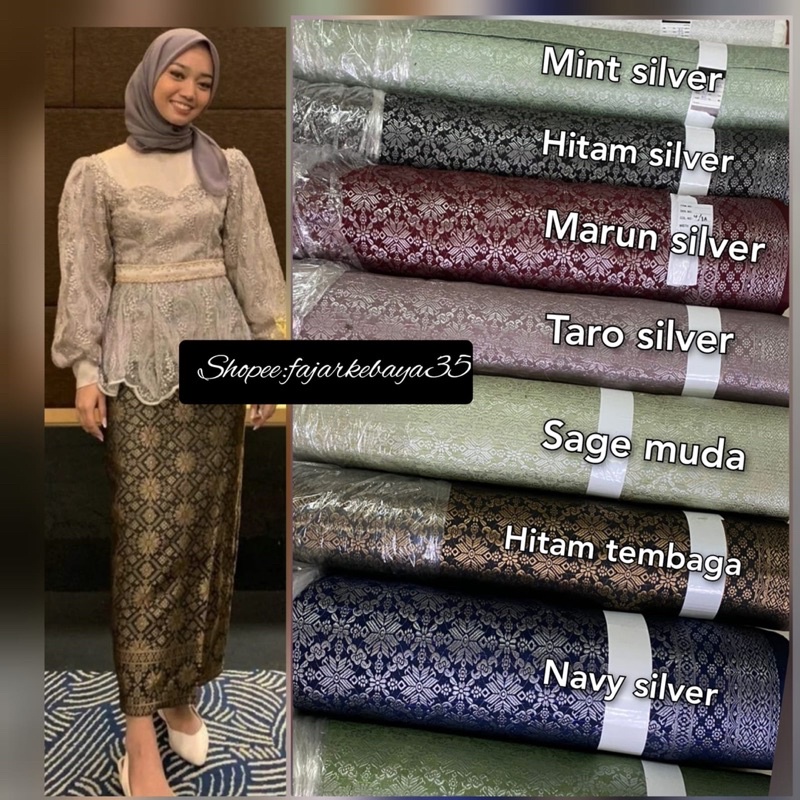 Bahan songket / songket tenun semi palembang